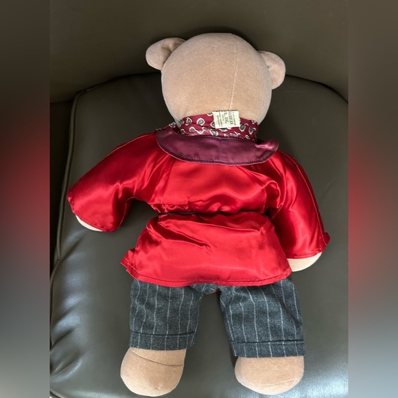 Vintage North American Bear Co. Muffy’s Dad Bear – Red Smoking Jacket – 1979 - Picture 4 of 6